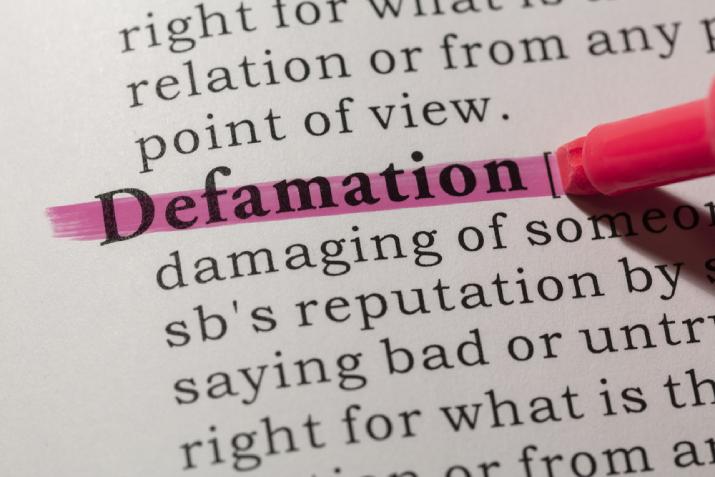The definition of defamation